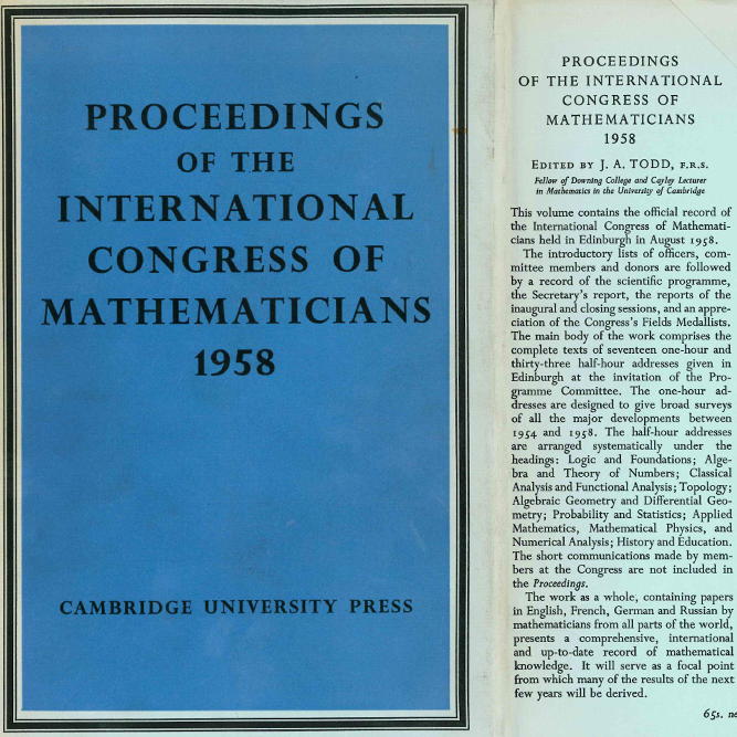  old ICM proceedings